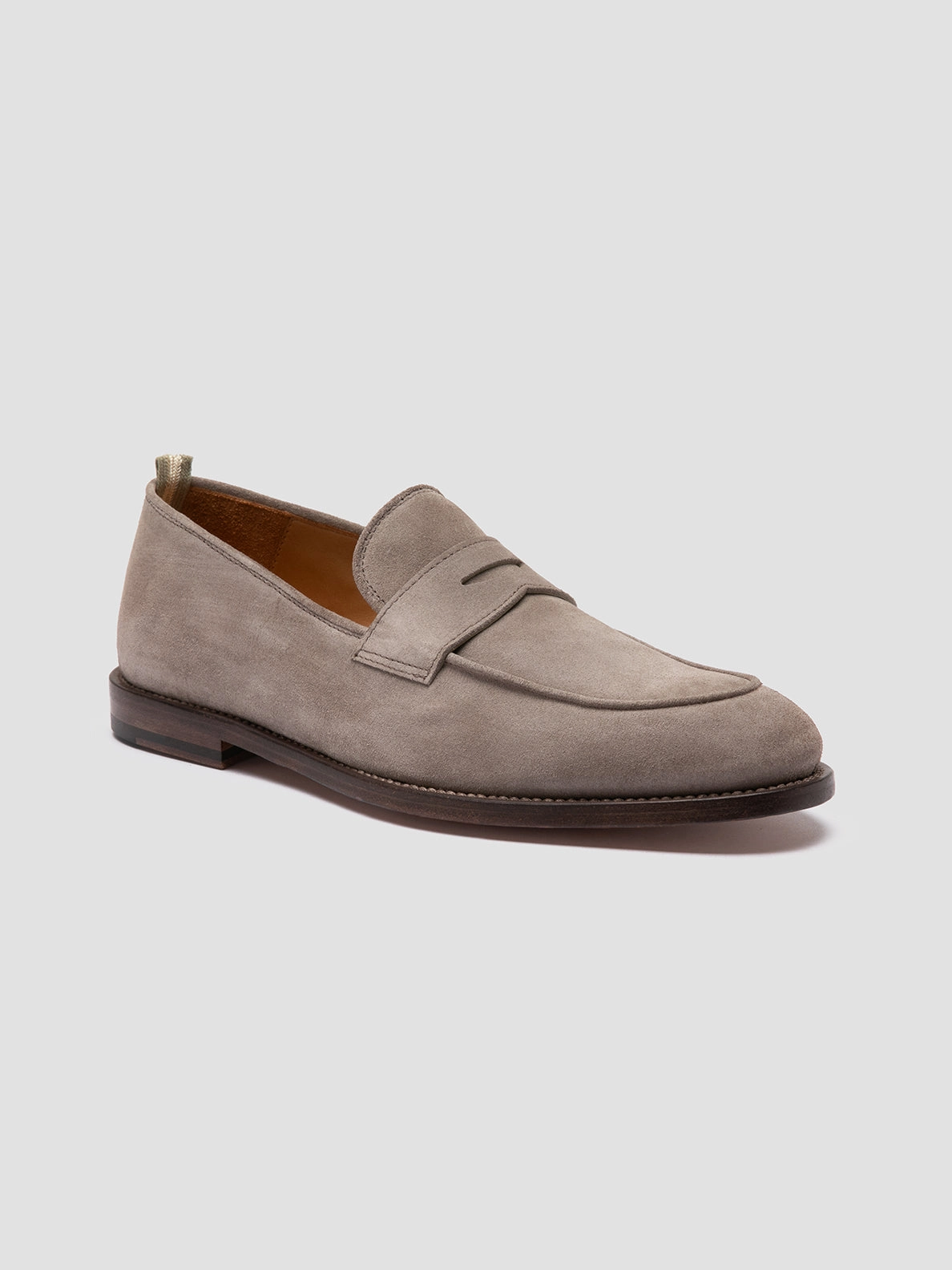 Loafers With Stars OPERA 001 - Grey Suede Penny Loafers