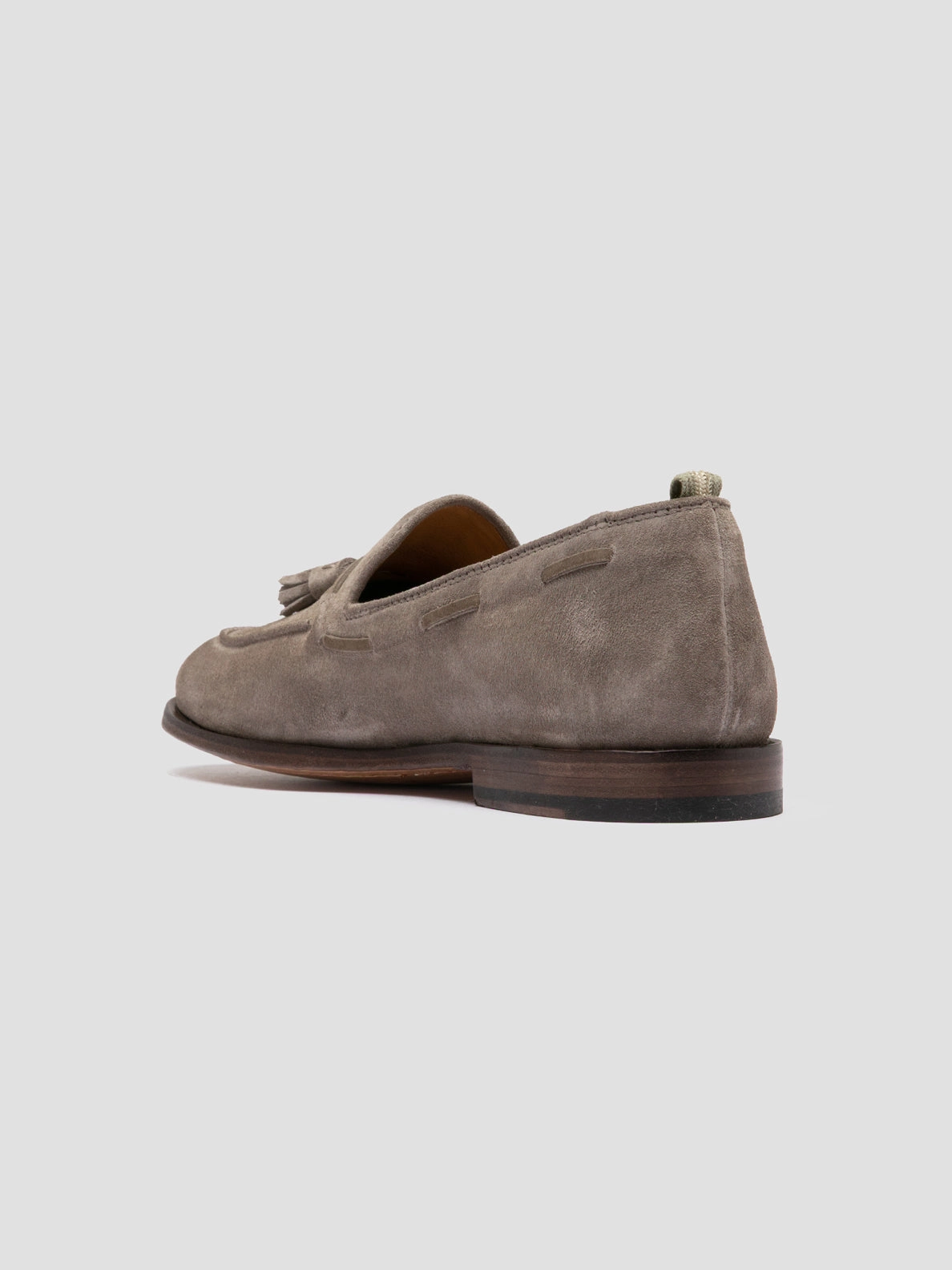OPERA 002 - Grey Suede Tassel Loafers Steve Madden Velvet Loafers