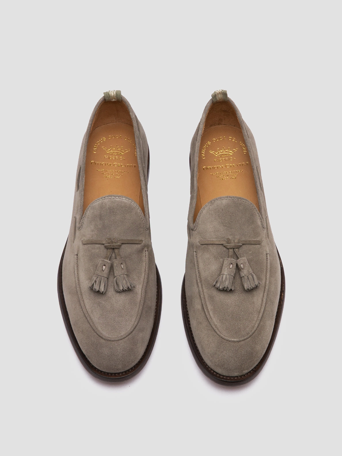 Loafers Bread Company OPERA 002 - Grey Suede Tassel Loafers