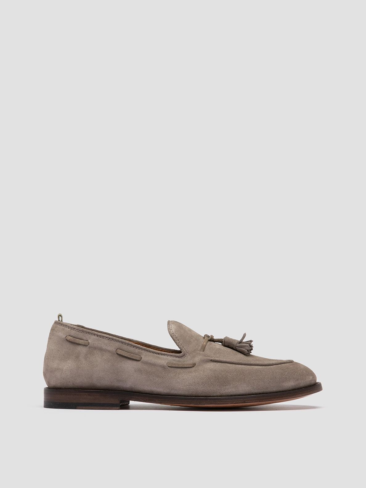Loafers Mules OPERA 002 - Grey Suede Tassel Loafers