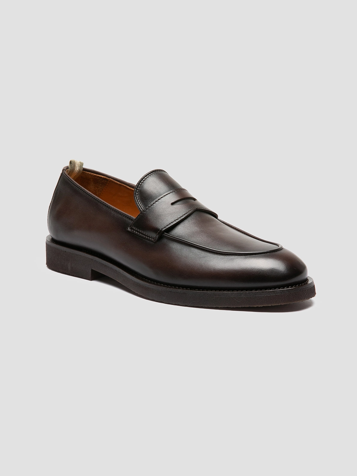 OPERA FLEXI 101 - Brown Leather Penny Loafers Loafers Prom