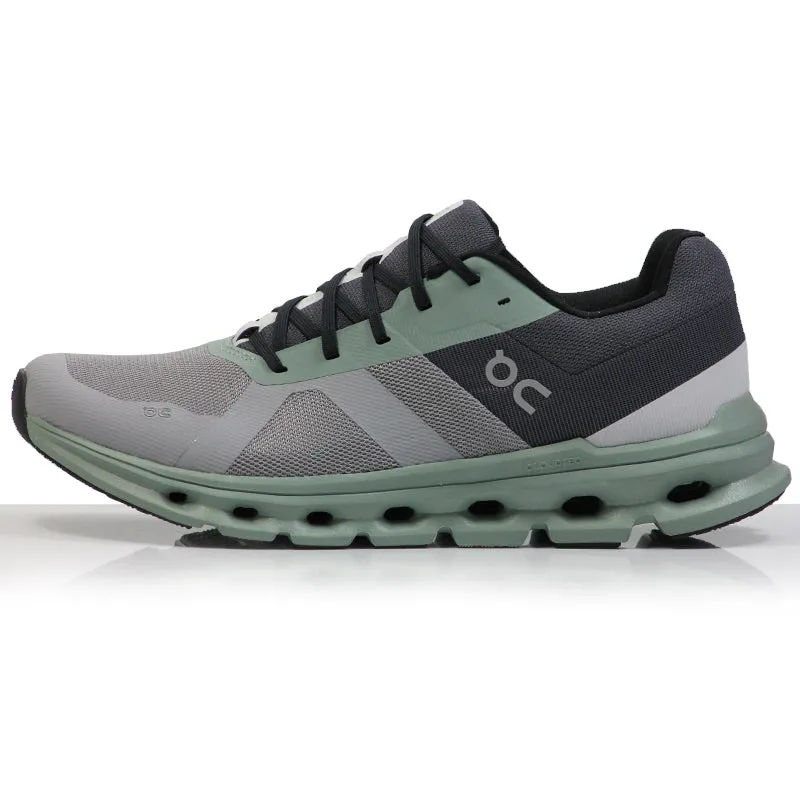 Three Horse Shoes Running Waters On Cloudrunner Men's Running Shoe - Alloy/Moss