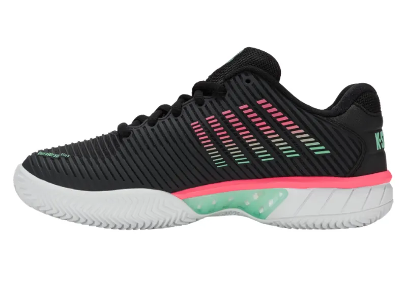 K-Swiss Hypercourt Express 2 Clay Ladies Tennis Shoes (Black/White/Mint) Tennis Shoes Series