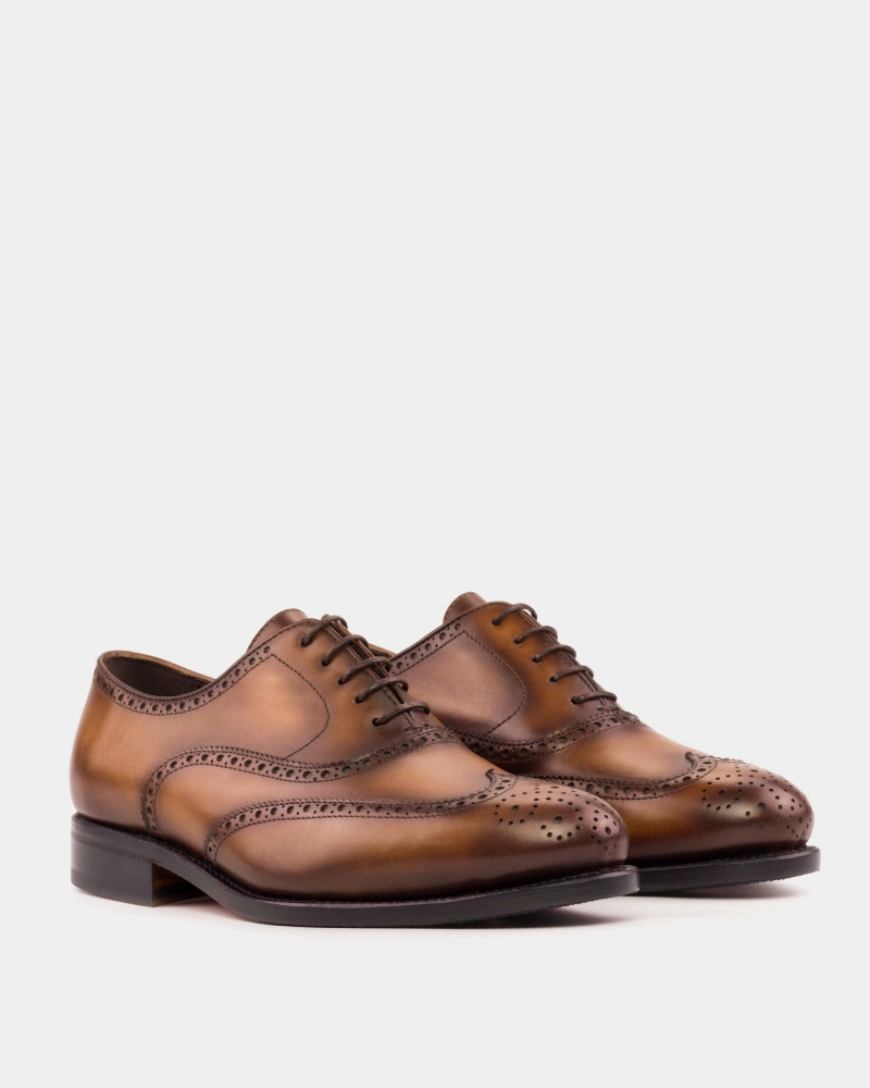 Colored Oxfords Outlet - Bourbon Full Brogue