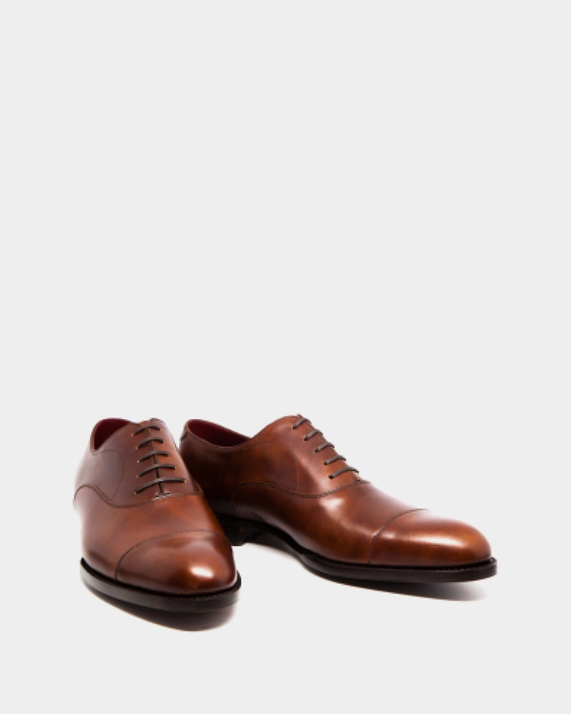 Patent Leather Oxfords Outlet - Richard - Museum Cognac - City
