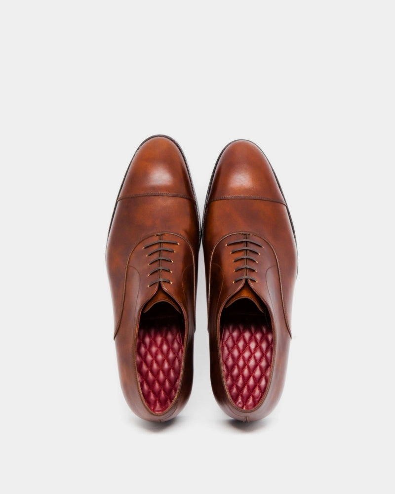 Outlet - Richard - Museum Cognac - City Suede Wingtip Oxfords