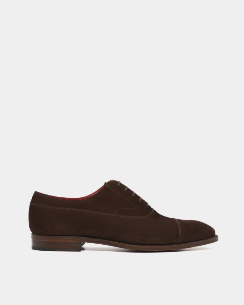 Outlet - Robert - Brown Suede - 371 Lace Up Oxfords With Heels