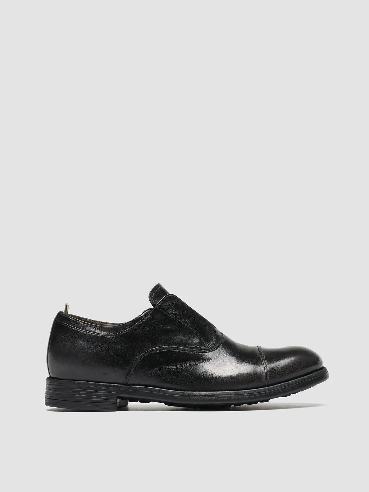 CHRONICLE 003 - Dark Grey Leather Oxford Shoes Amstar Oxford