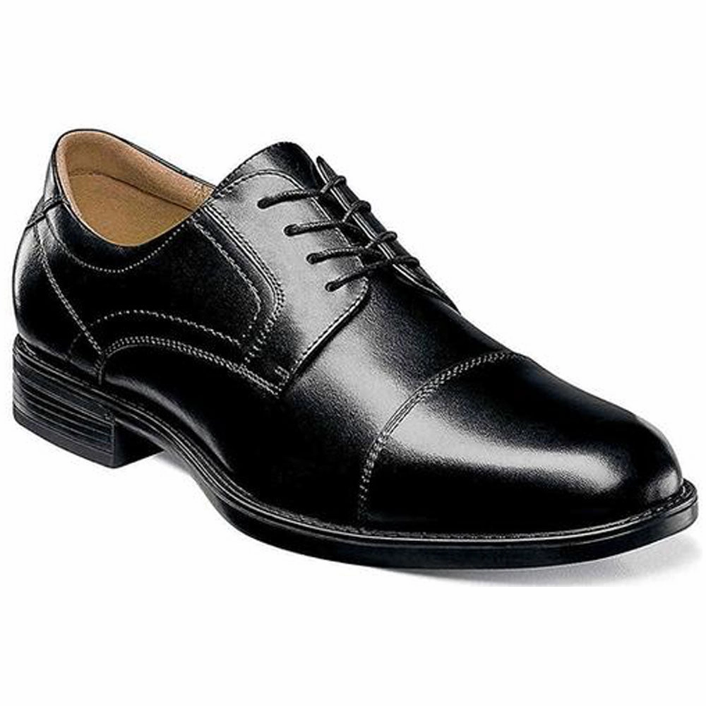 Florsheim Midtown Cap Toe Oxford Black Smooth Leather (Men's) Dirty Laundry Platform Oxfords