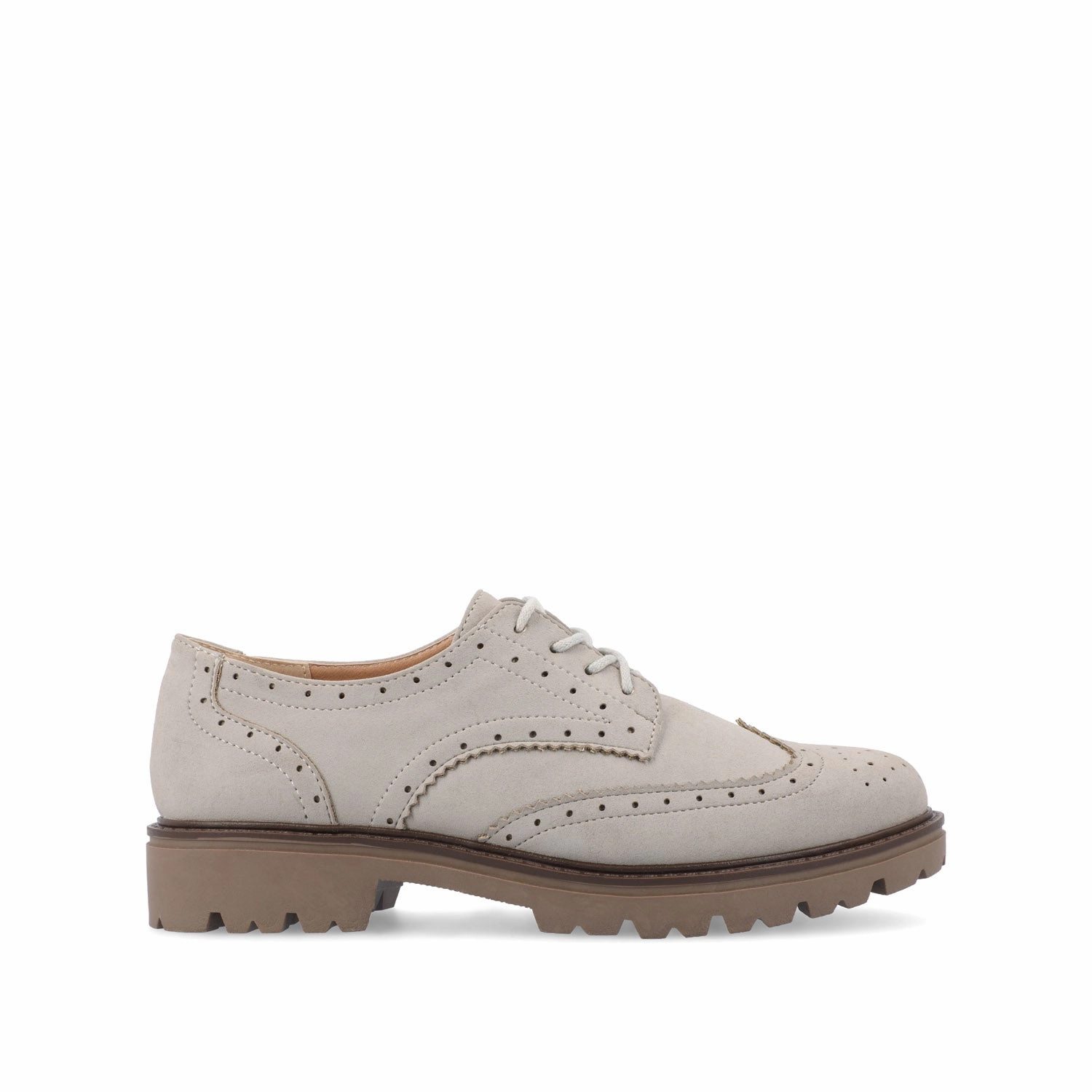 CLAUDIYA OXFORD LOAFER FLATS IN WIDE Trustee Leather Oxfords