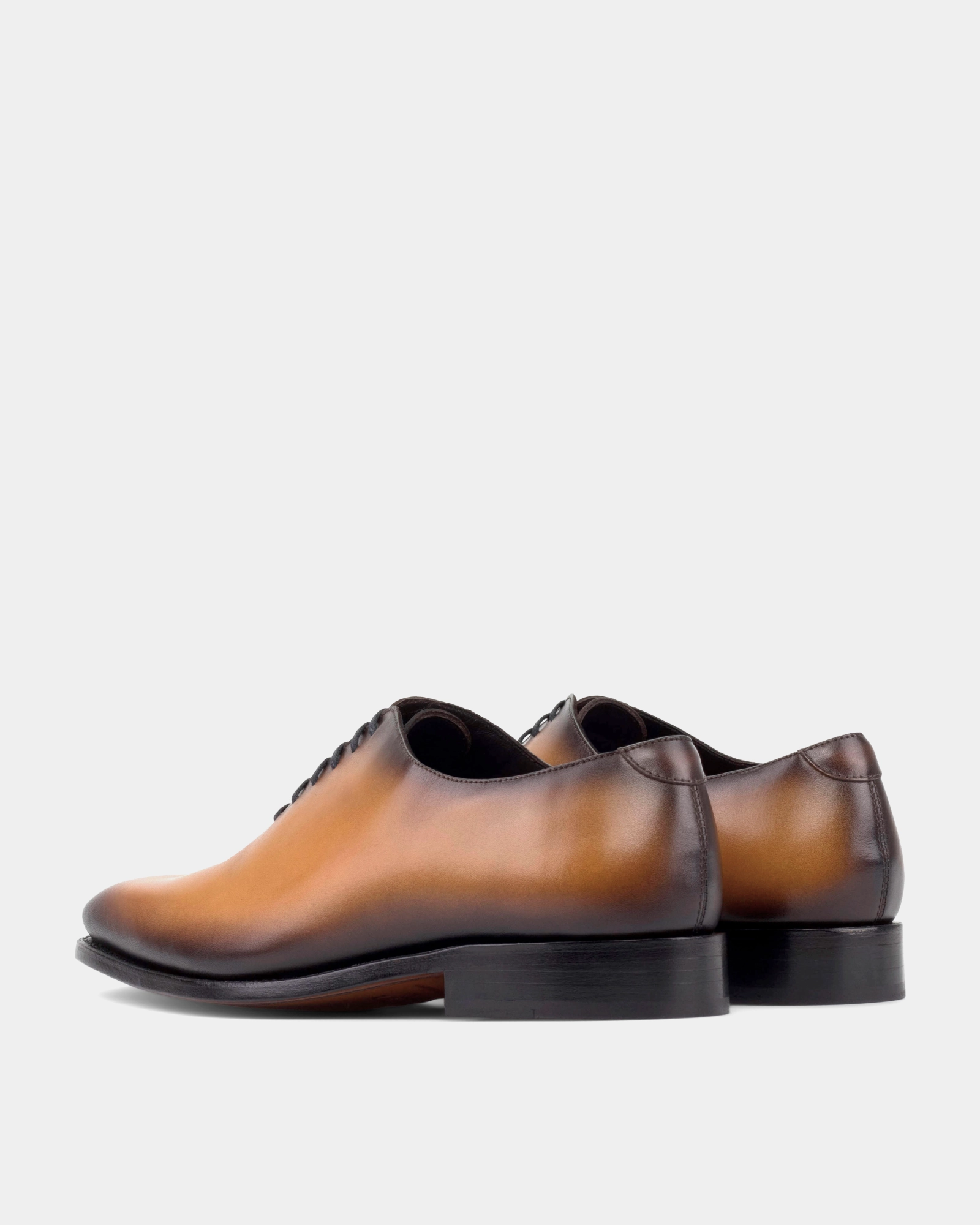 Italian Oxford Shoes Vincent Mustard Calf Wholecut in 722
