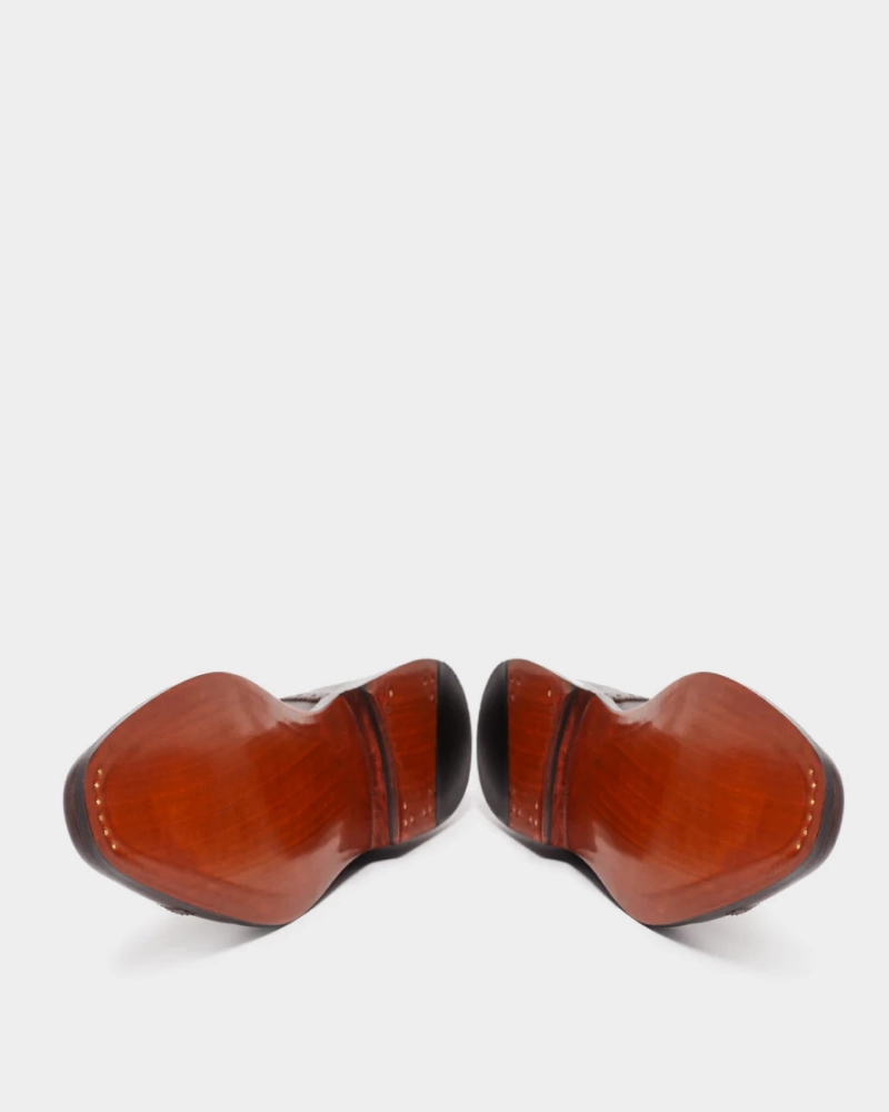 Women Wearing Oxfords Black Brogue Oxford Dress Shoe