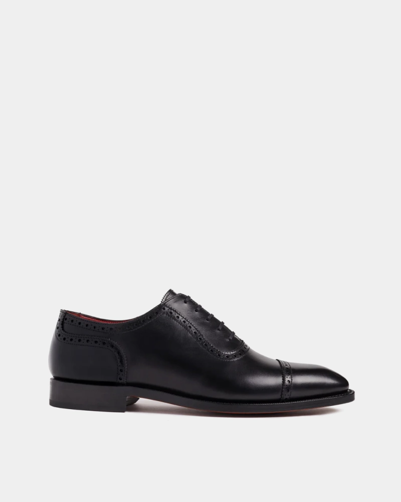 Black Brogue Oxford Dress Shoe Stitchlite Oxford