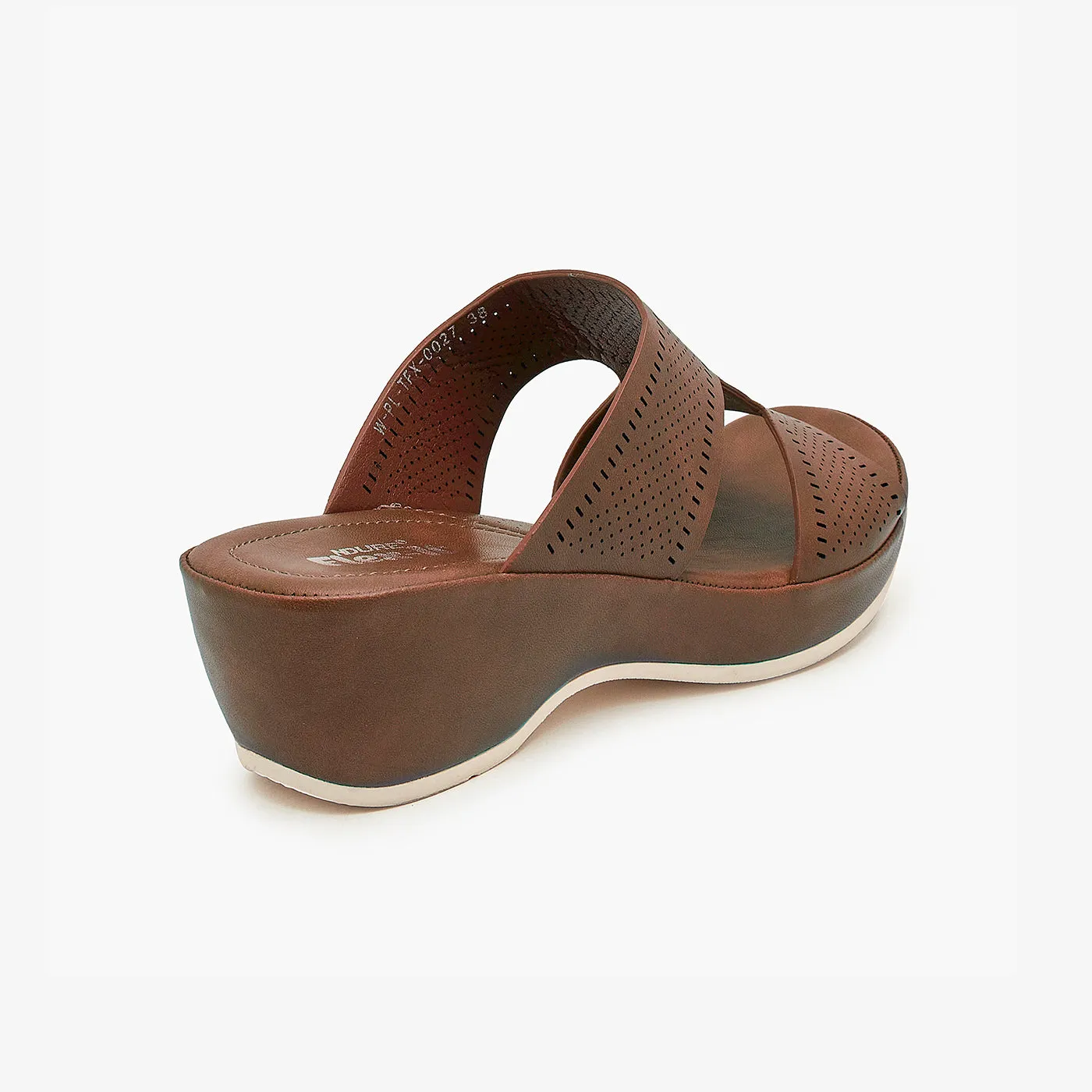 Buy Flat Shoes Padded Platform Slippers