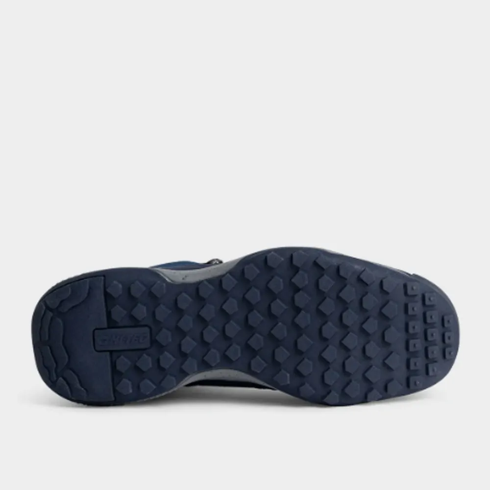 Hi-Tec Mens Glacier Mid Hiking Shoes Blue Hiking Shoes Best