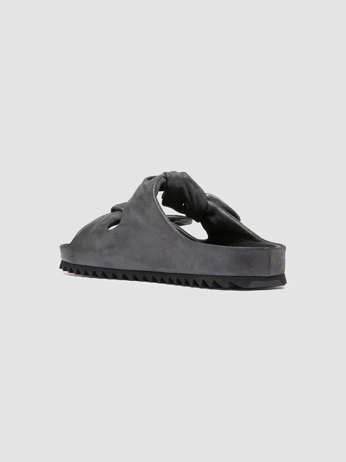 Sandals Royal Caribbean Montego Bay PELAGIE 021 - Black Leather Slide Sandals