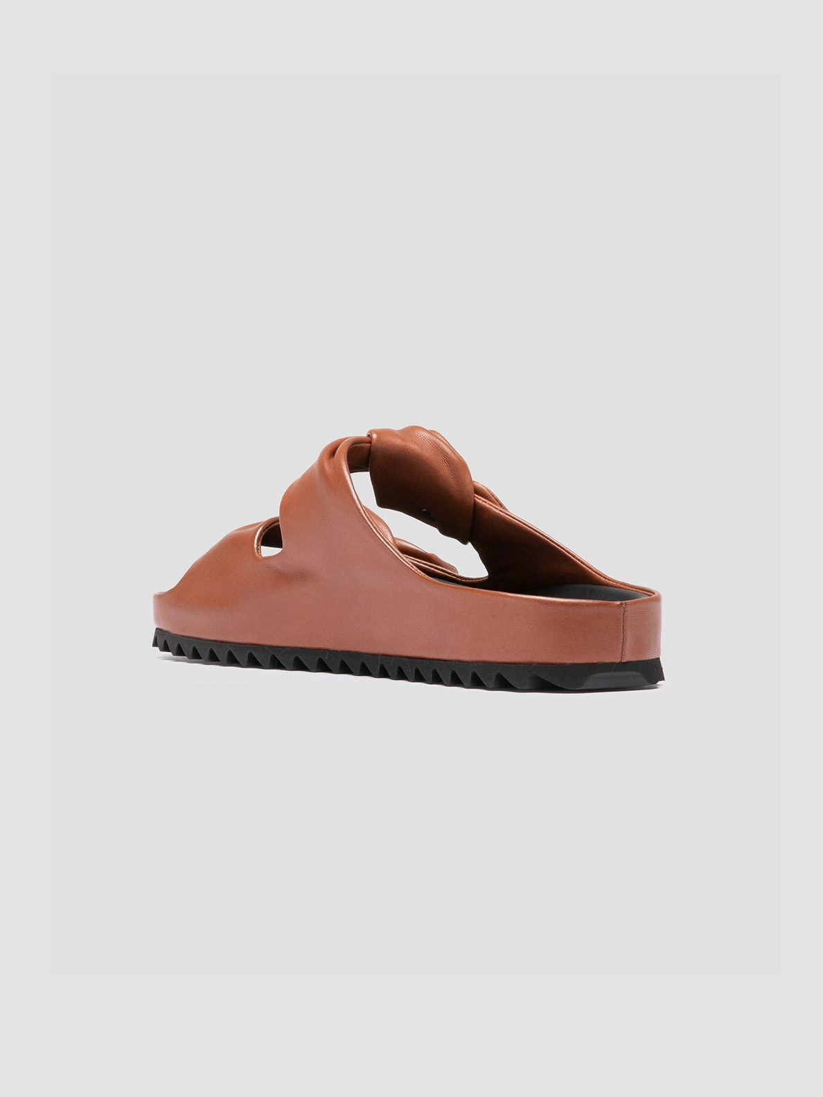 PELAGIE 021 - Brown Leather Slide Sandals Metatarsal Sandals