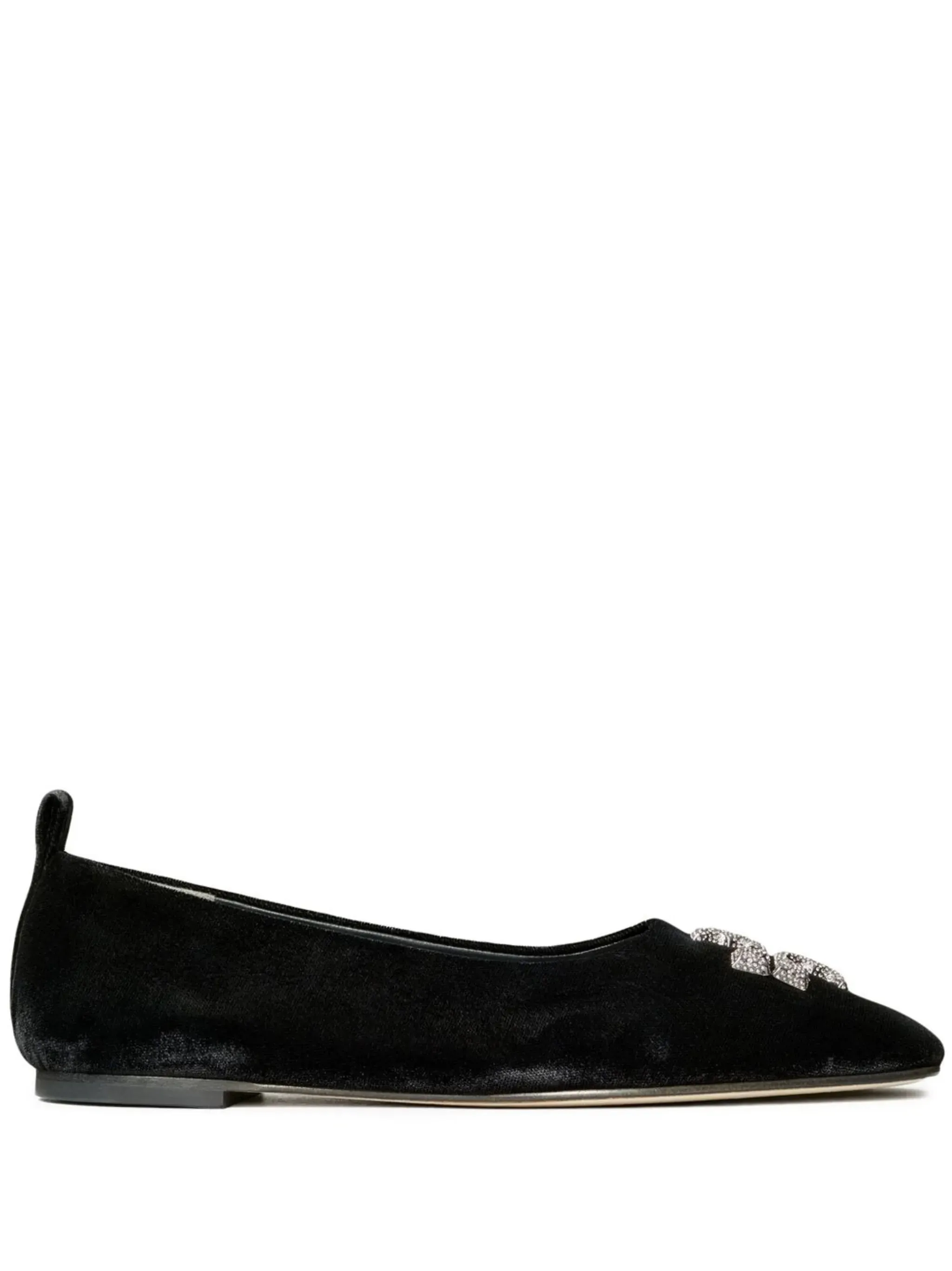 Gold Silver Flat Shoes Eleanor pave ballerina shoes