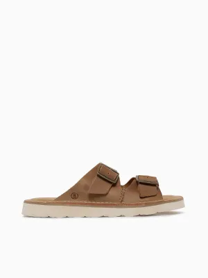 Solsbury Strap Dk Sand Leather Sandals Beach