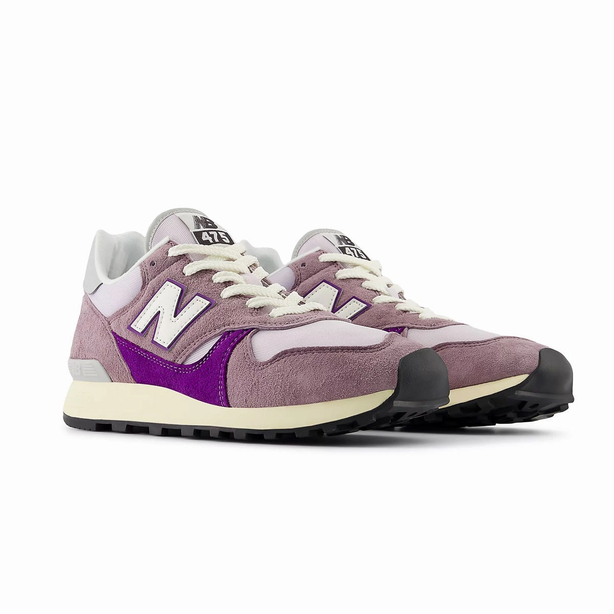 475 'Concord Grape' New Balance Rc42 Rubber Sole Sneakers In White And Brown