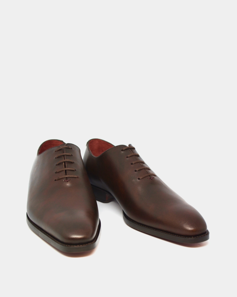 White Heeled Oxfords Outlet - Miquel - Museum Brown - Louvre