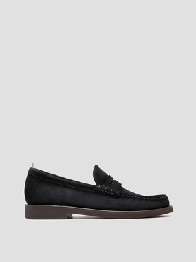 BALFRON FLEXI 001 - Blue Suede Penny Loafers Tassels On Loafers
