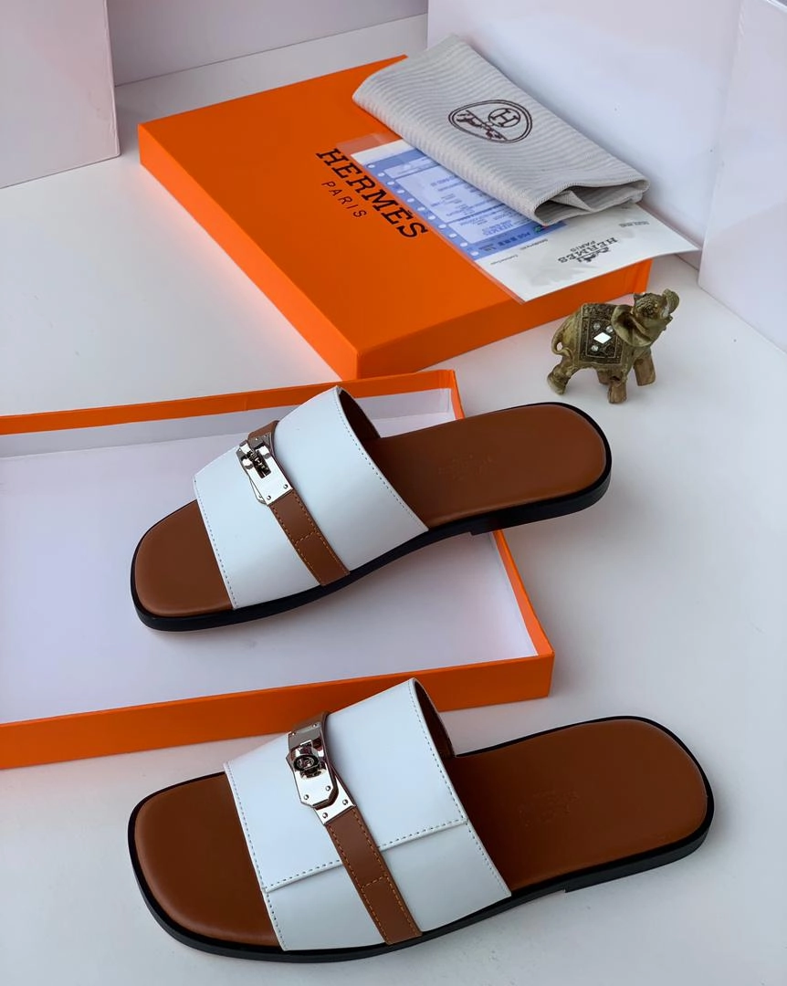 Hermes Men Slippers Washable House Slippers For Guests