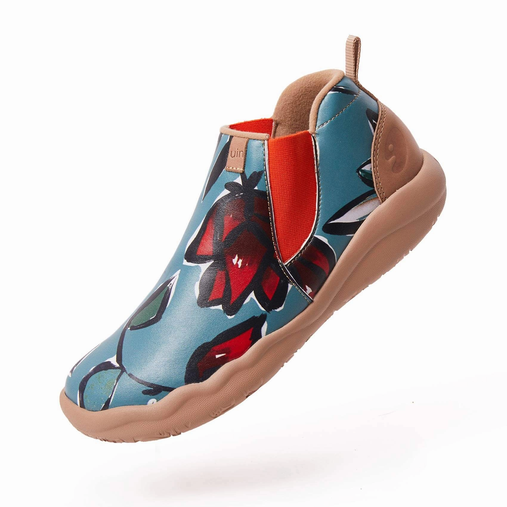 Rose in Blue Women Cowboy Boots Ornament