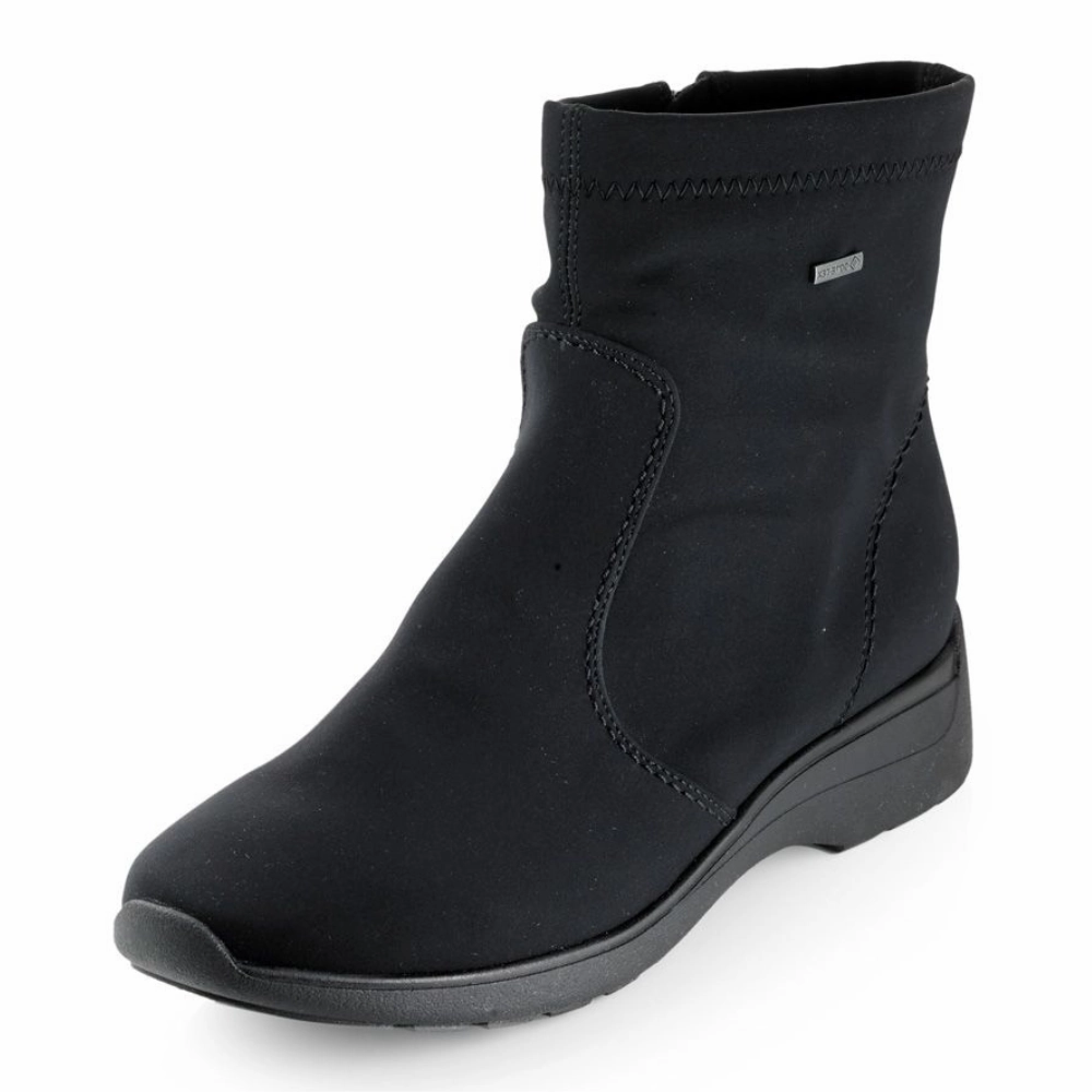 Patent Leather Knee High Boots Ara Piera Black Fabric Gore-Tex Boot (Women's)