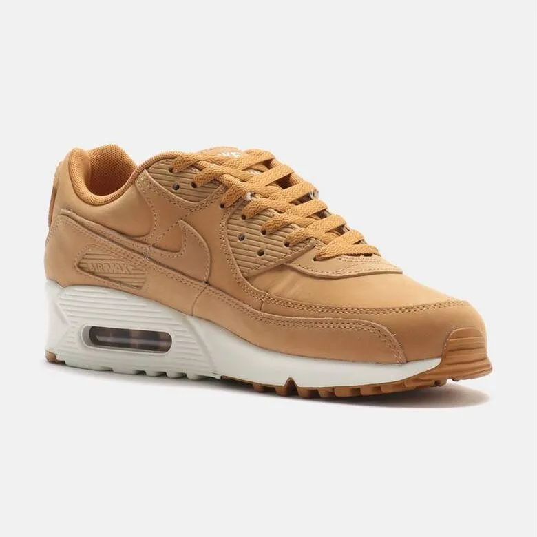 Nike Men's Air Max 90 Premium Shoes - Flax / Sail Nike Air Jordans Shoes