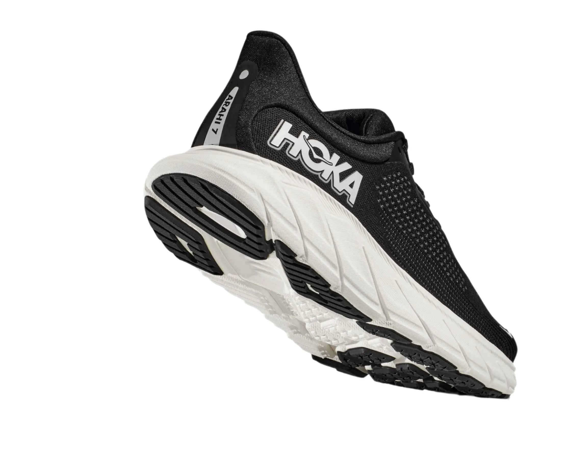 HOKA Women's Arahi 7 Running Shoe - Black/White Md