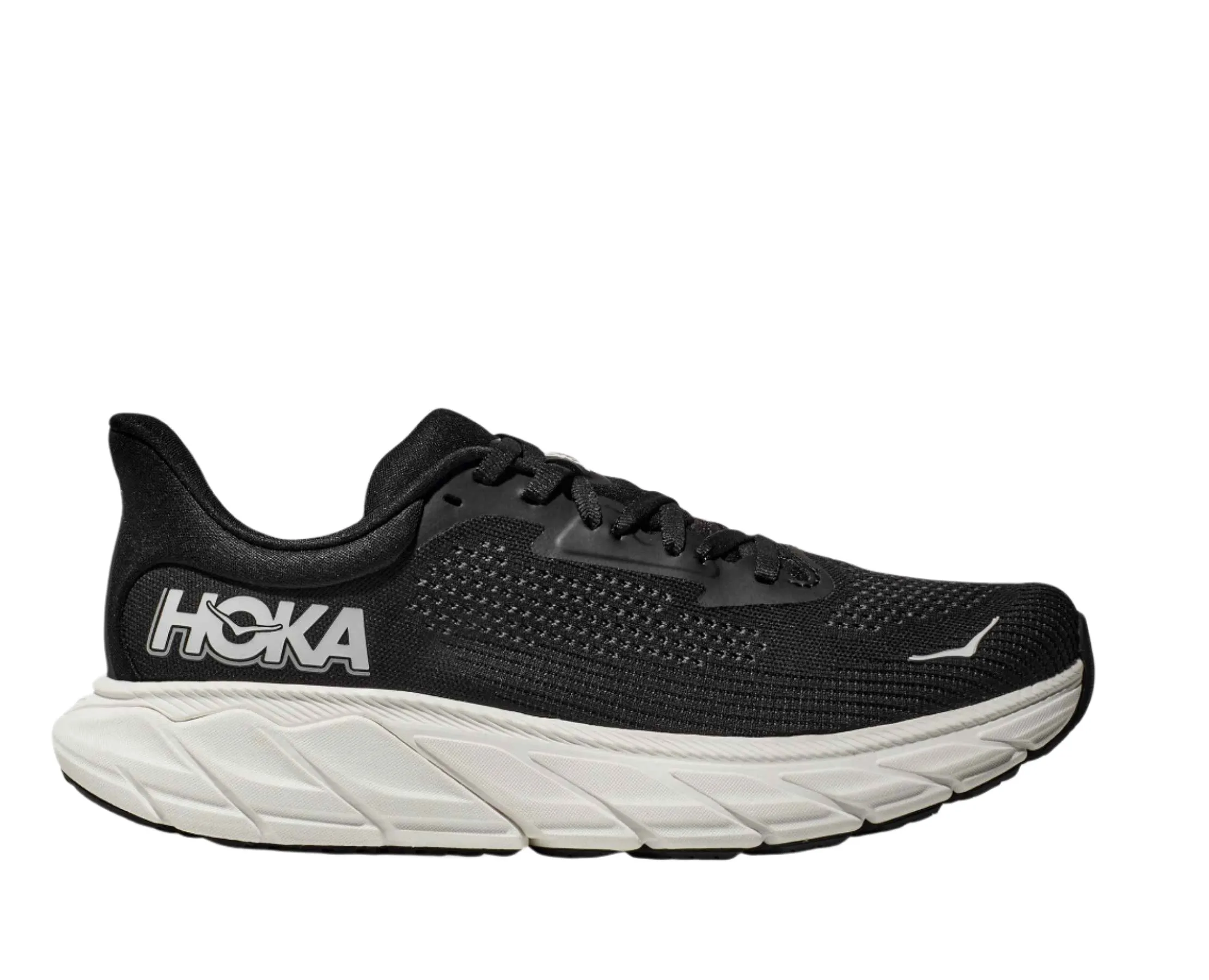 HOKA Women's Arahi 7 Running Shoe - Black/White Shoes Trail