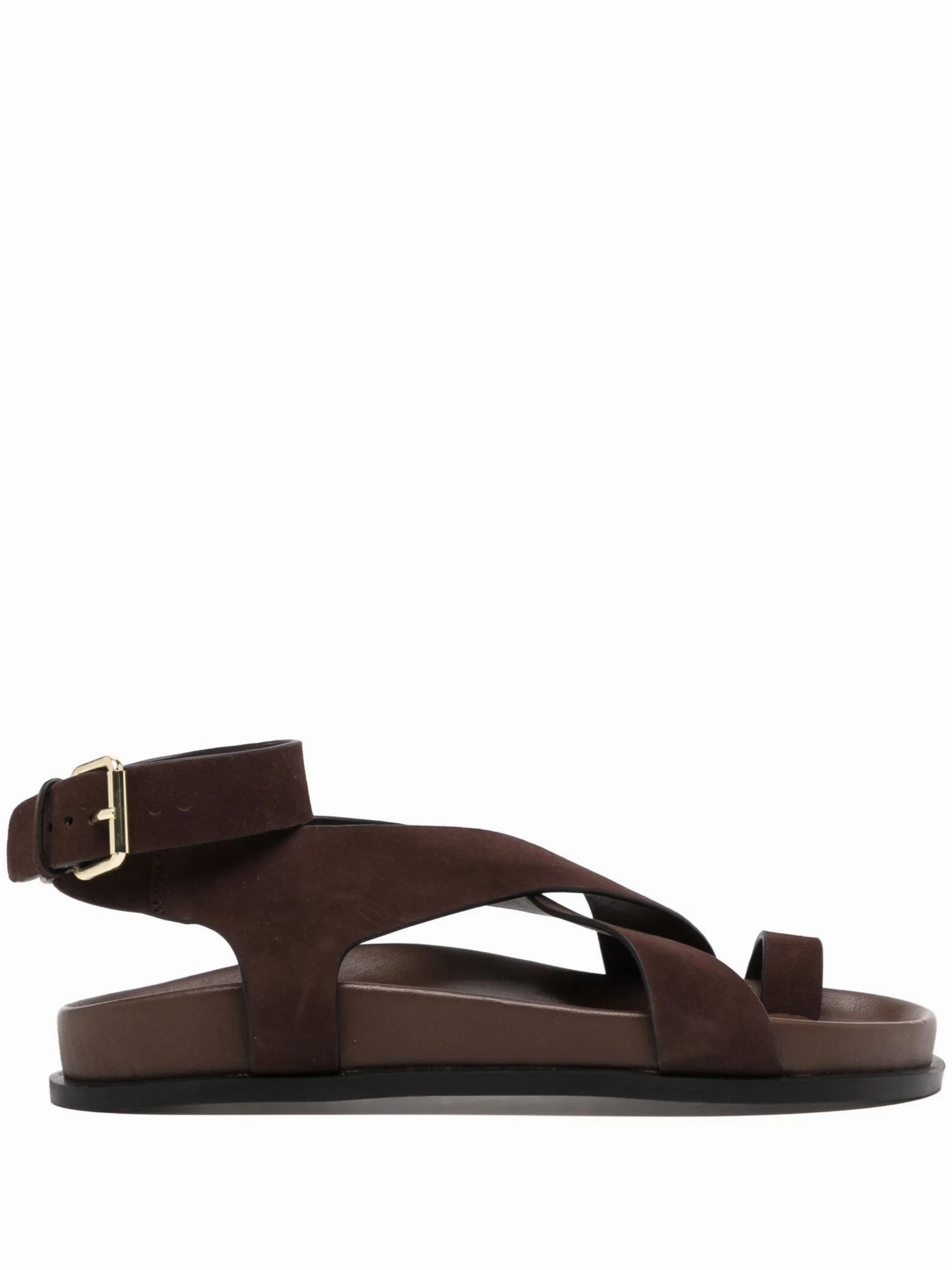 Sandals Family Resorts crossover-strap leather sandals