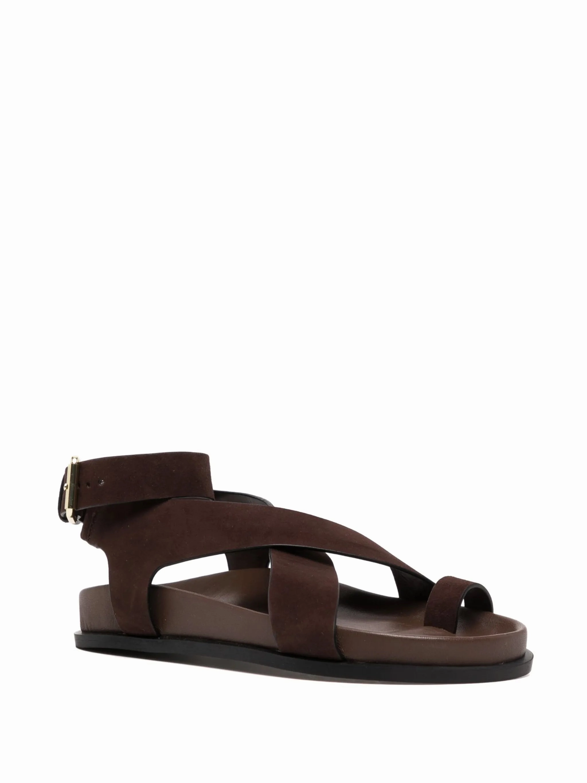 crossover-strap leather sandals Sandals For Business Casual