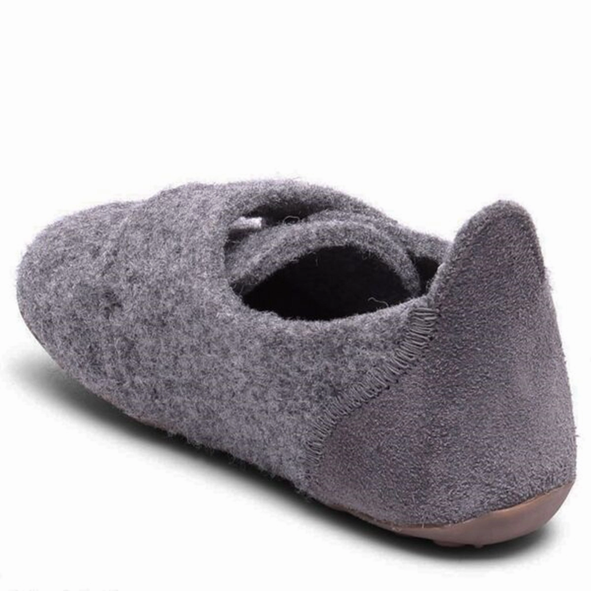 Spider Slippers Bisgaard Indoor Shoes Wool Velcro Grey