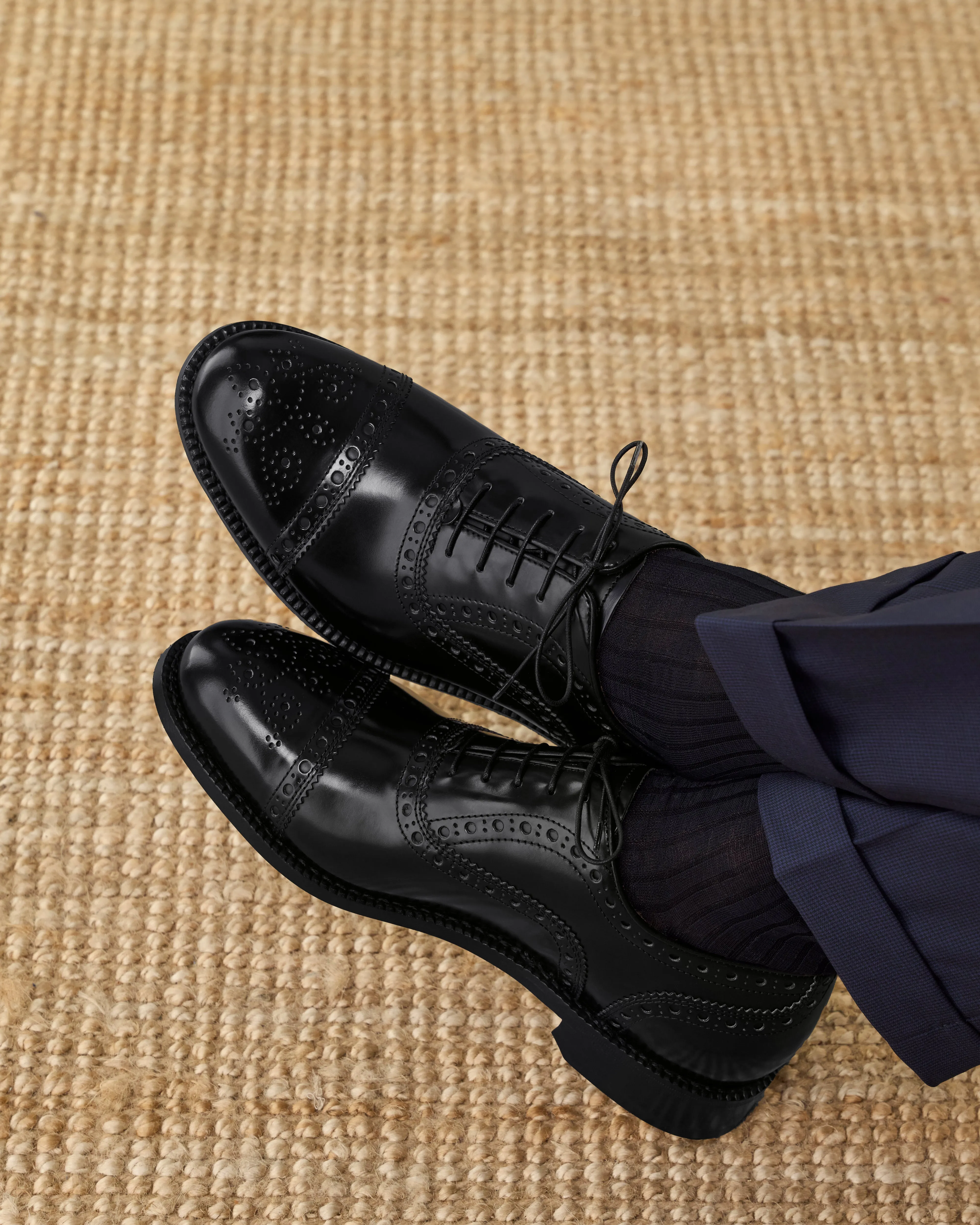 Polentatt Zerogrand Leather Wingtip Oxfords