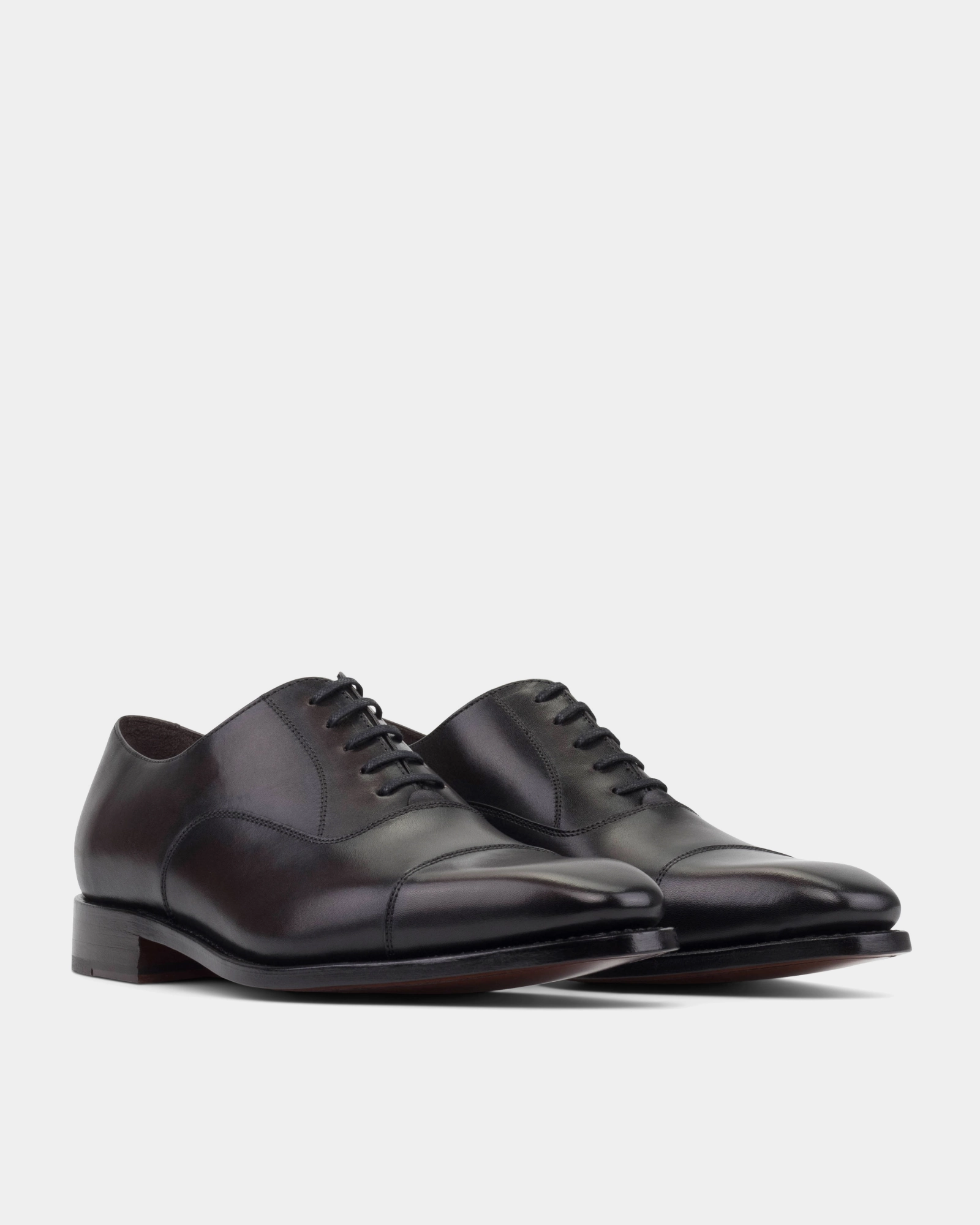 SAMPLE - Ashford Black Cap Toe Oxford - 722 Orthopedic Oxford