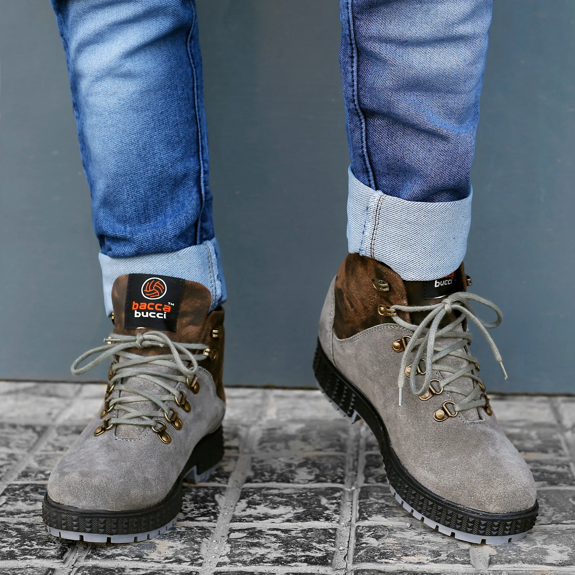 Bacca Bucci Men's URBAN Suede Leather Boots | Tactical Leather Boots for Motorcycle & Military Sorel Snow Boots Womens