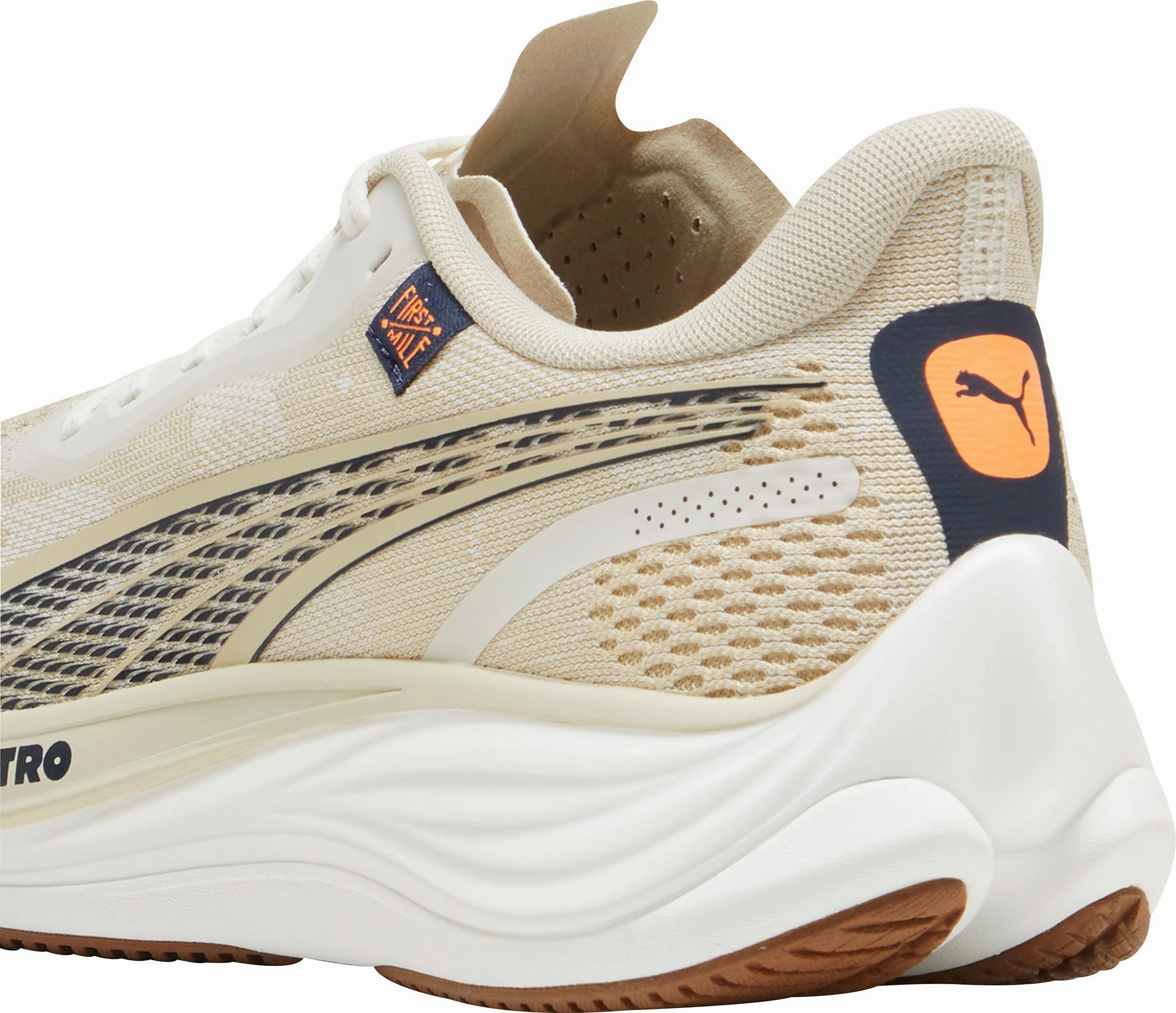 Puma Velocity Nitro 3 Mens Running Shoes - Cream Shoes Puma Sports