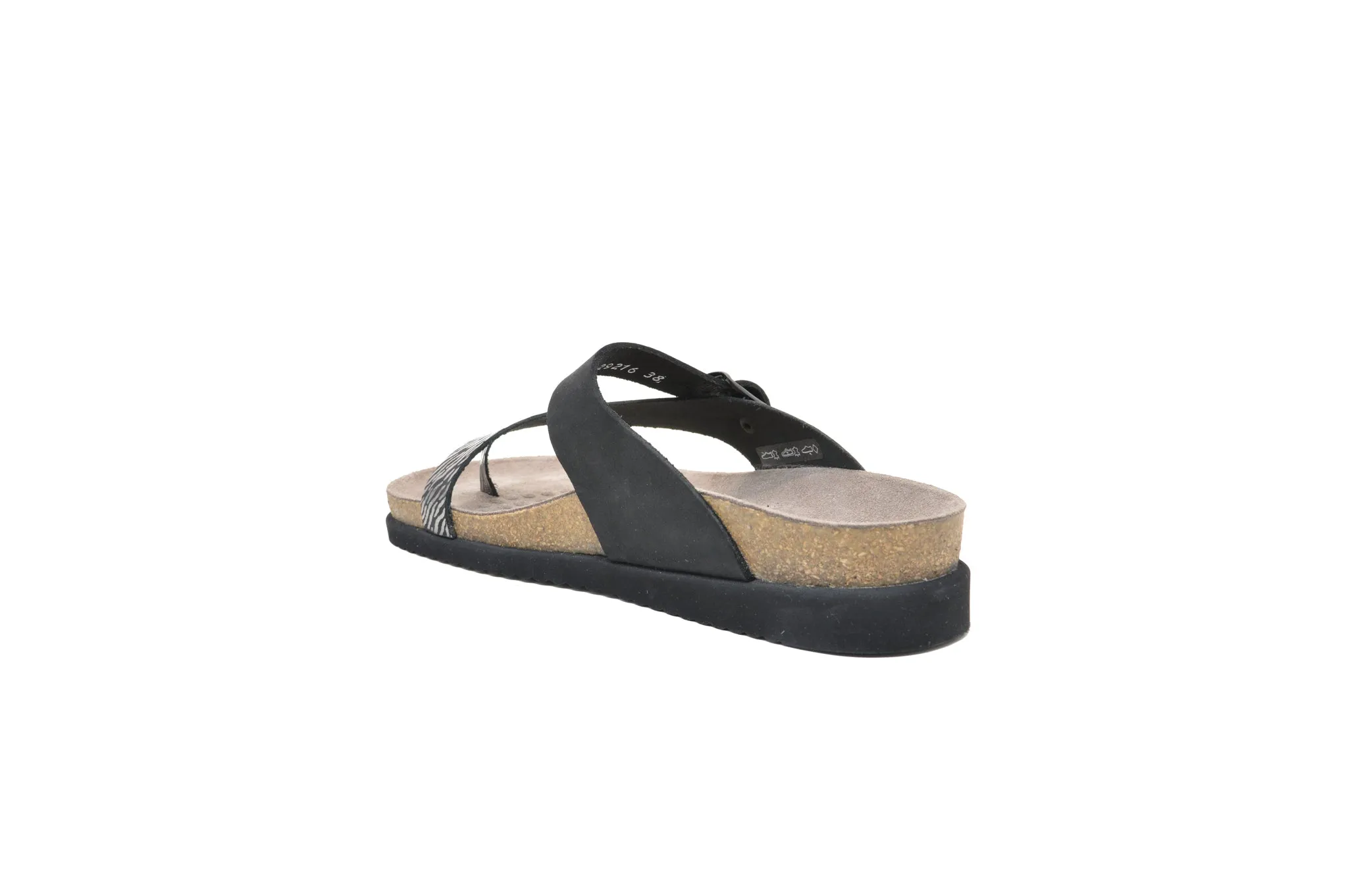 MEPHISTO Helen Mix Black Sandals Velcro