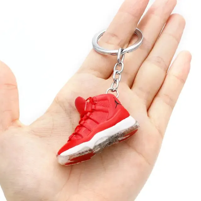 Silver Sneakers At Lifetime Fitness Exquisite 3D Mini Sneakers Key Chain