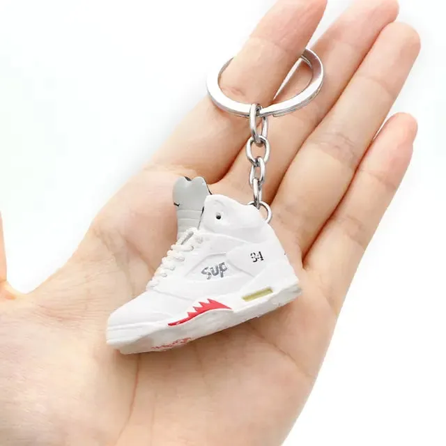 Exquisite 3D Mini Sneakers Key Chain Club C Extra Sneakers