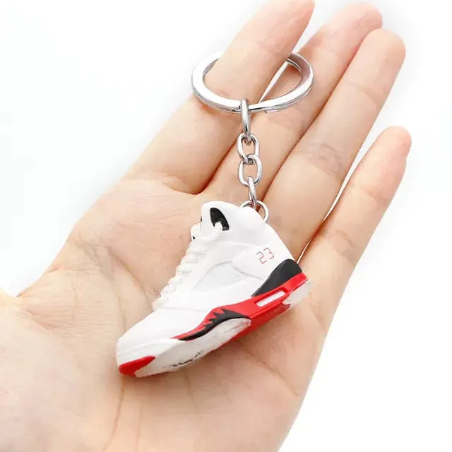 Lv Trainer Sneakers Exquisite 3D Mini Sneakers Key Chain