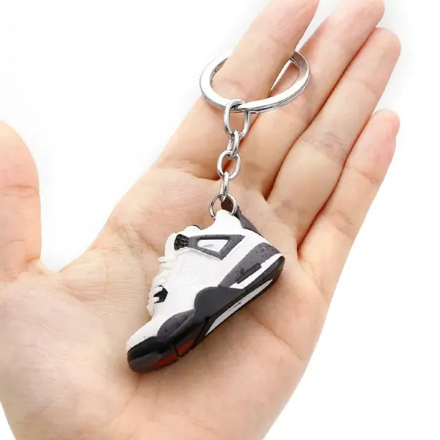 Exquisite 3D Mini Sneakers Key Chain Recycled Sneakers