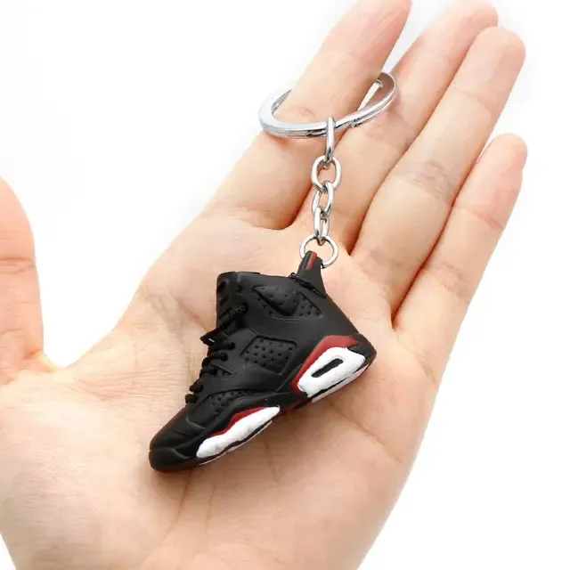 Exquisite 3D Mini Sneakers Key Chain Crystal Sneakers