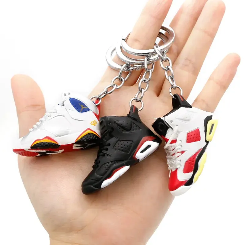 Exquisite 3D Mini Sneakers Key Chain Sneakers Slip Ons