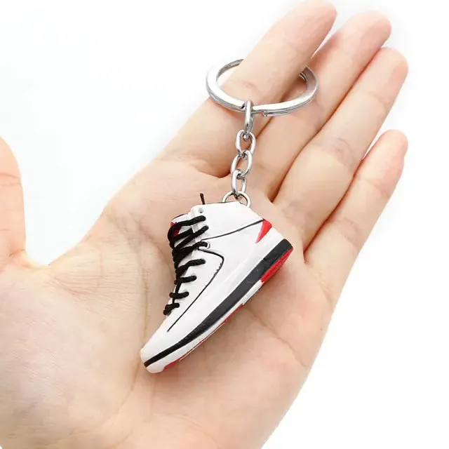 Blue Sneakers Exquisite 3D Mini Sneakers Key Chain