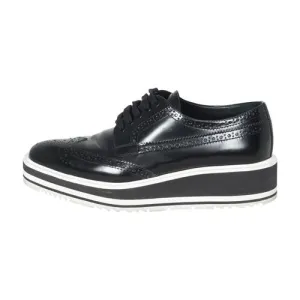 Oxford Shoes Vs Brogues Prada Platform Leather Oxfords