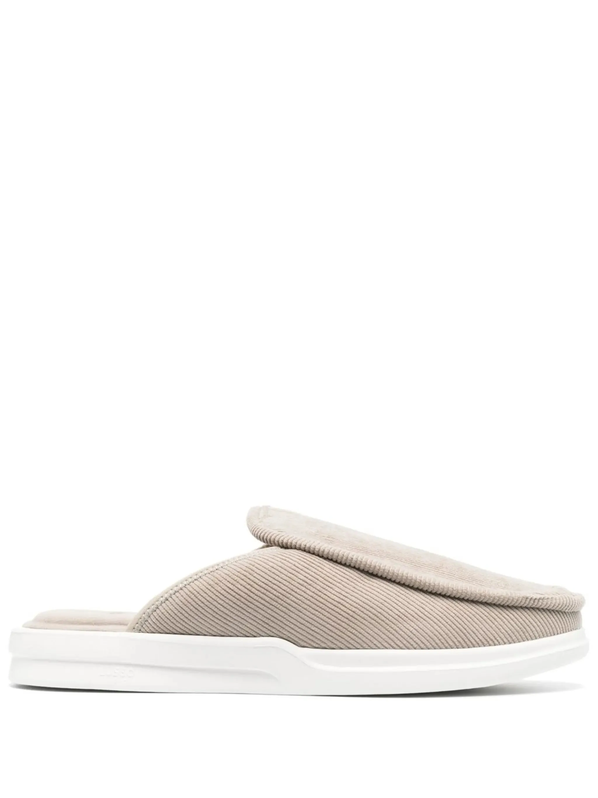 Walker Slides corduroy round-toe slippers