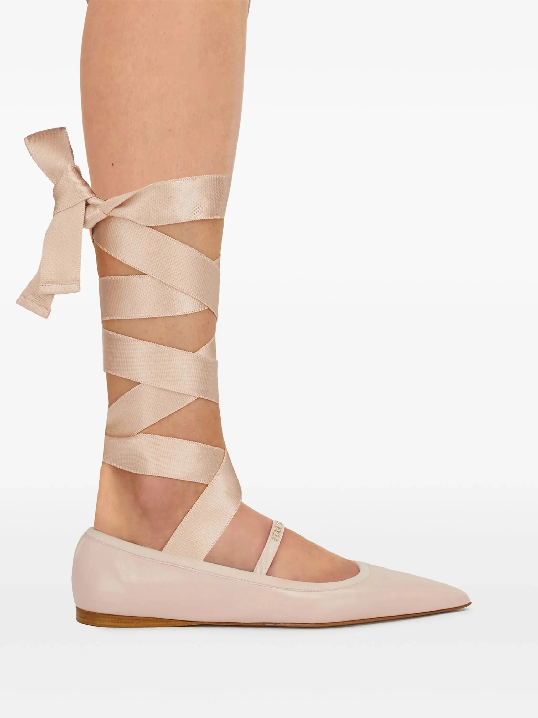 leather ballerina shoes